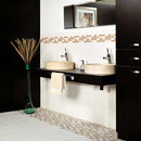 Hampton Honed 12"x12" Limestone Tile room shot bathroom view 4
