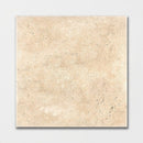 Ivory 18"x18" Antiqued Travertine Tile profile view