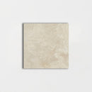 Ivory Honed 4"x4" Filled Travertine Tile profile view