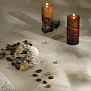 Crema Marfil 12"x12" Polished Marble Tile product shot lamp view 2