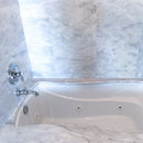 Cararra Honed 12"x12" Marble Tile room shot bathroom view 4