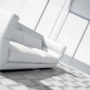 Cararra Honed 12"x12" Marble Tile room shot living room view