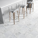 Cararra Honed 12"x12" Marble Tile room shot kitchen view