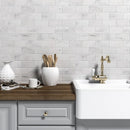 Lonte 2 3/4"x5 1/2" Polished Marble Tile room shot kitchen view 2