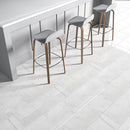 Lonte 12"x12" Polished Marble Tile room shot living room view 4