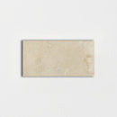 Ivory Honed 2 3/4"x5 1/2" Filled Travertine Tile profile view