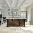 Royal Polished 12"x12" Lattice Marble Mosaic Tile product shot kitchen view 2