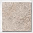 Silver light 12"x12" Honed Marble Tile Product shoot tile view