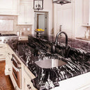 Royal Honed 12"x12" Marble 2"x2" Mosaic Tile ktichen view 2