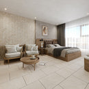Royal Honed 2"x8" Subway Marble Tile bedroom view