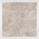 Silver Skyes 12"x24" Polished Marble Tile wall view