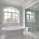 Lonte Massa Polished 6"x12" Bamboo Marble Mosaic Tile product shot bathroom view
