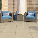 Ocean Cottage 16"x24" Limestone Tile product shot sofa view