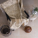 Ocean Cottage 16"x24" Limestone Tile product shot sofa view 2