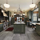Pro Black 16"x24" Cottage Marble Tile product shot kitchen view