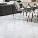 Lonte 12x24" Polished Marble Tile 3/8" Thick room shot sofa view