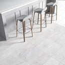 Lonte 12x24" Polished Marble Tile 3/8" Thick room shot dinning view