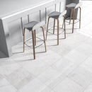 Lonte 18"x18" Polished Marble Tile 3/8" Thick room shot dinning view 2