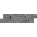 Dark Rock Face Marble 6"x24" Ledger Panel view