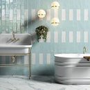 Calacatta Gold Modena 12"x24" Polished Marble Tile product shot bathroom view