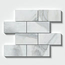 Calacatta Gold Modena 2 3/4"x5 1/2" Polished Marble Tile product shot tile view