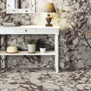 Viola 12"x24" Polished Marble Tile Product shoot profile view