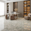 Green 12"x24" Polished Marble Tile Product shoot hall view