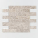 Silver light 3"x12" Honed Marble Tile Product shoot tile view