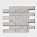Silver light 3"x12" Honed Marble Tile Product shoot tile view 2
