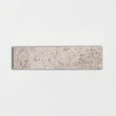 Silver Honed 2"x8" Subway Marble Tile closeup view