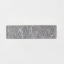 Black Leather 2"x8" Subway Marble Tile closeup view