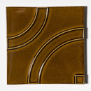 Creamy Leather Glossy Ceramic Accent Tiles