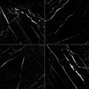 Black Polished 12"x12" Marble Tile room shot tile view