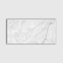 White Carrara 12"x24" Honed Marble Tile profile view