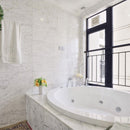 Keefer Mix C 12"x24" Polished Marble Tile bath tub view
