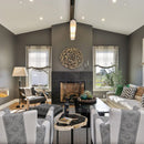 De-Baron Bluestone 16"x24" Lappato Patinato Limestone Tile room shot living room view 4