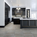 Le Garonne 16"x24" Brushed & Tumbled Limestone Tile room shot closet view