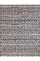 T MODEL – Maze-Inspired Cowhide Patch Rug