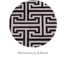 T MODEL – Maze-Inspired Cowhide Patch Rug