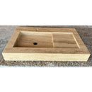 HANDCRAFTED CUSTOM TRAVERTINE SINK - 2 (TR-057)