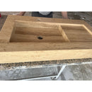 HANDCRAFTED CUSTOM TRAVERTINE SINK - 2 (TR-057)