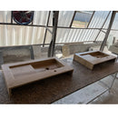 HANDCRAFTED CUSTOM TRAVERTINE SINK - 2 (TR-057)