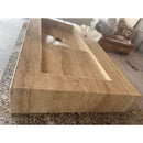 HANDCRAFTED CUSTOM TRAVERTINE SINK - 2 (TR-057)