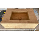 HANDCRAFTED CUSTOM TRAVERTINE SINK - 1
