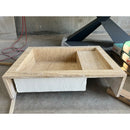 HANDCRAFTED CUSTOM TRAVERTINE SINK - 3 (TR-075)