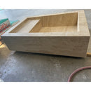 HANDCRAFTED CUSTOM TRAVERTINE SINK - 3 (TR-075)