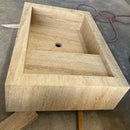 HANDCRAFTED CUSTOM TRAVERTINE SINK - 3 (TR-075)