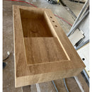 HANDCRAFTED CUSTOM TRAVERTINE SINK - 4 (TR-078)