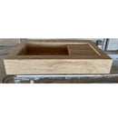 HANDCRAFTED CUSTOM TRAVERTINE SINK - 4 (TR-078)
