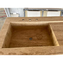 HANDCRAFTED CUSTOM TRAVERTINE SINK - 4 (TR-078)